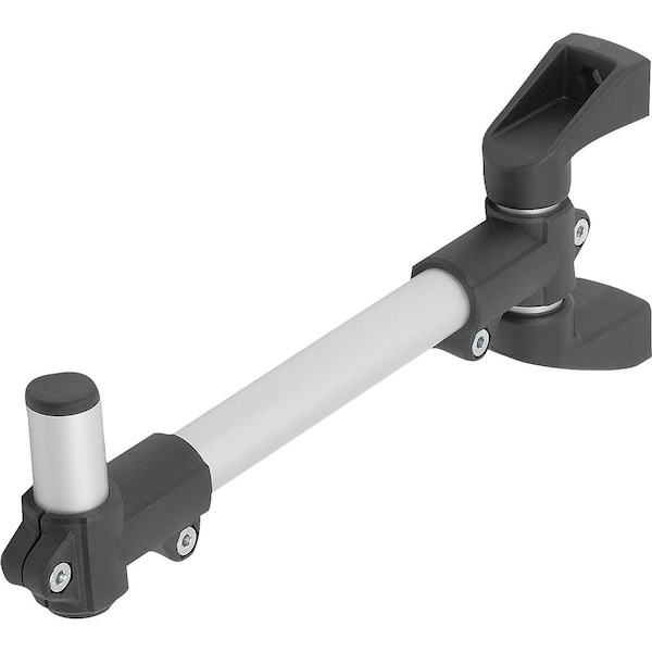 Monitor Bracket Support Arm Single, Thermoplastic, Comp:Aluminum